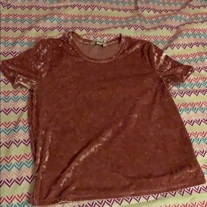 Blush Pink Velvet shirt!